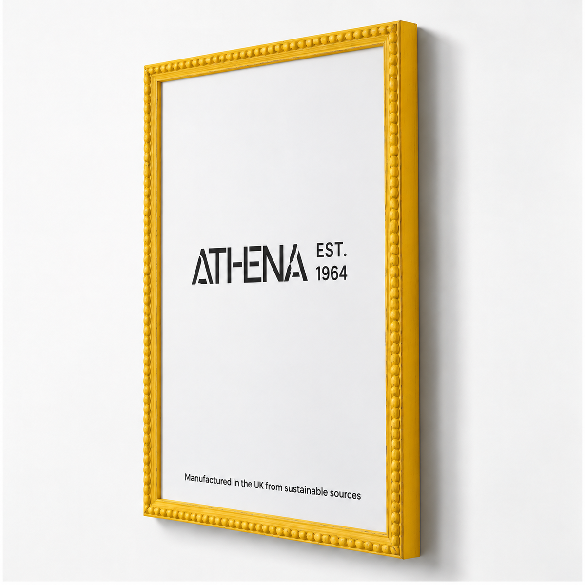 Vintage Yellow Beaded Frame