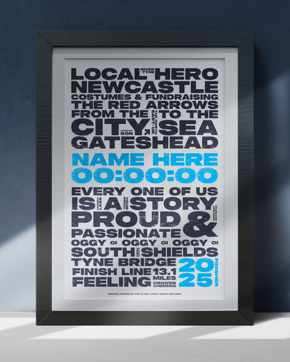 AJ Bell Great North Run Limited Edition Print 2025