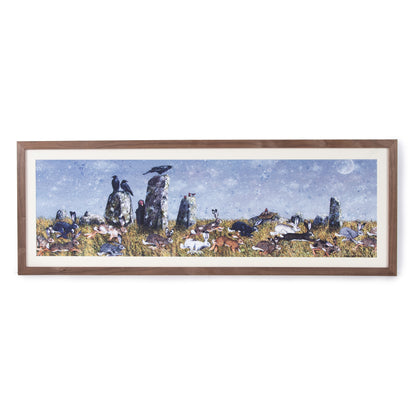 The Running of The Hares by Maggie Vandewalle - Mounted