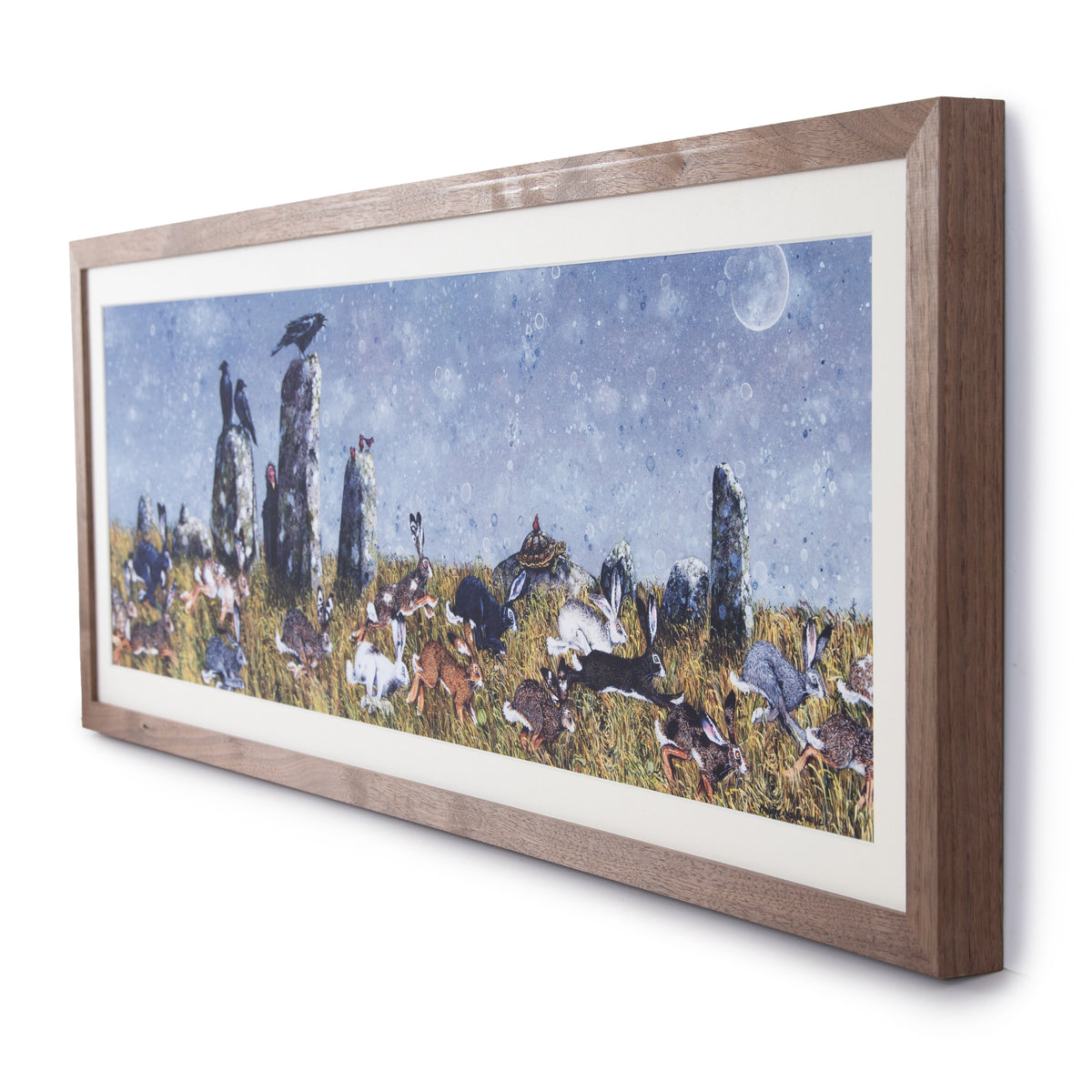 The Running of The Hares by Maggie Vandewalle - Mounted