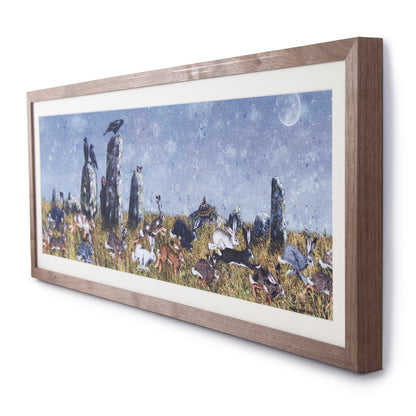 The Running of The Hares by Maggie Vandewalle - Mounted