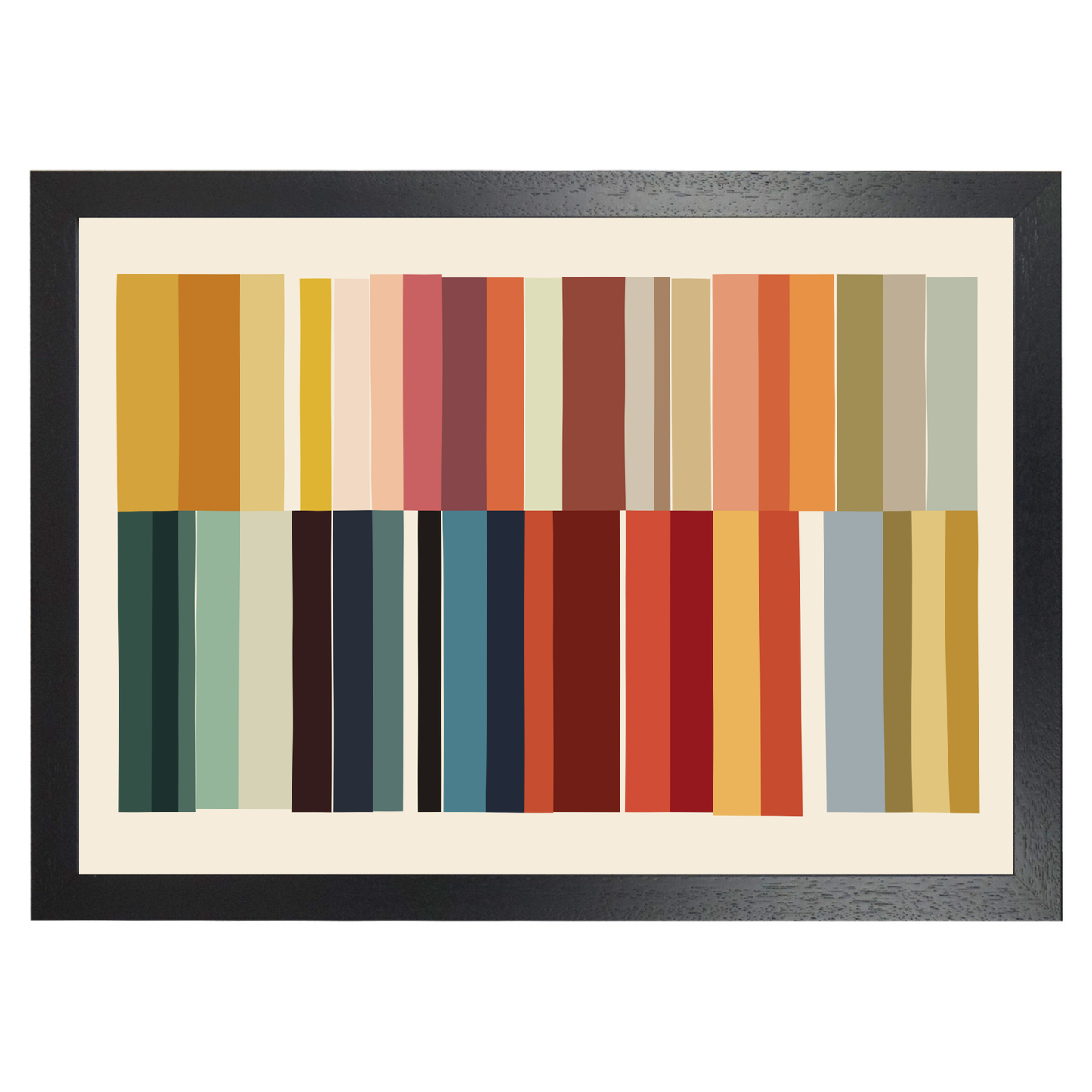Vertical Colour Stripe Print by Print Punk Studio
