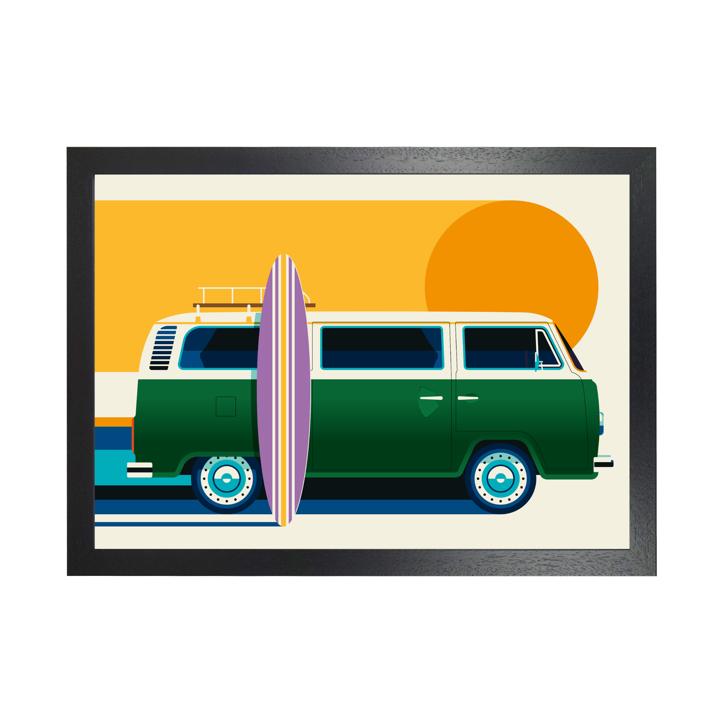 Vintage Camping Bus by Bo Lundberg