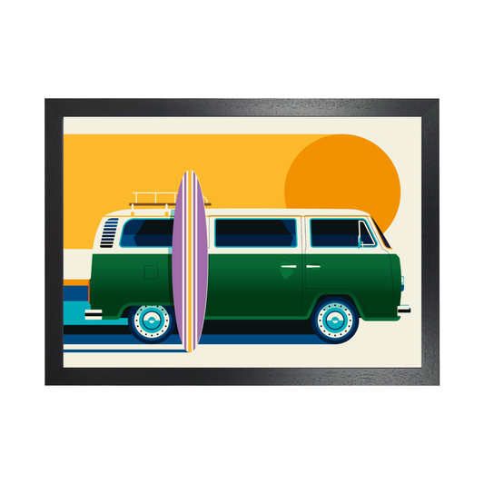 Vintage Camping Bus by Bo Lundberg