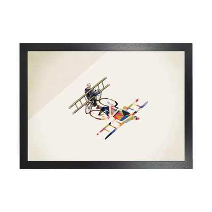 Walking Shadow Bicyclist  by Jason Ratliff