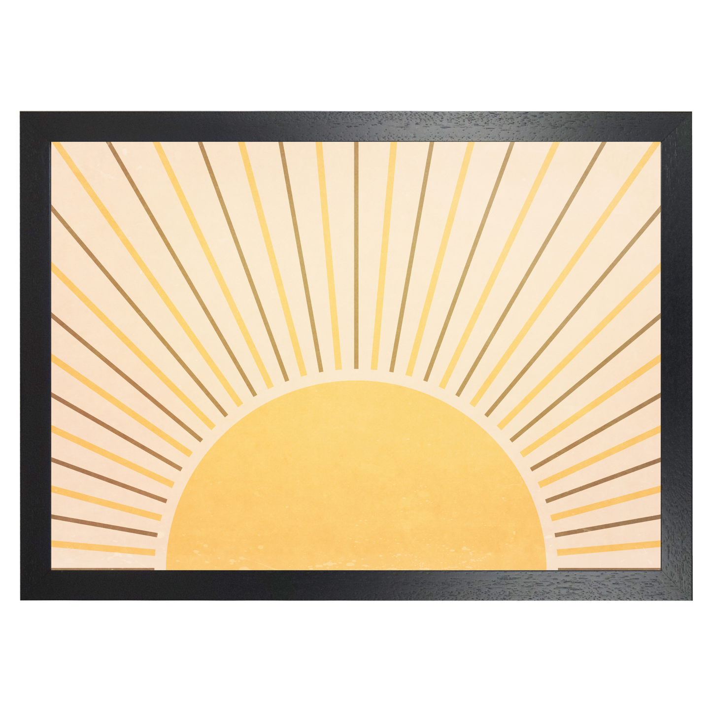 Boho Full Shining Sun and Rays by Print Punk Studio