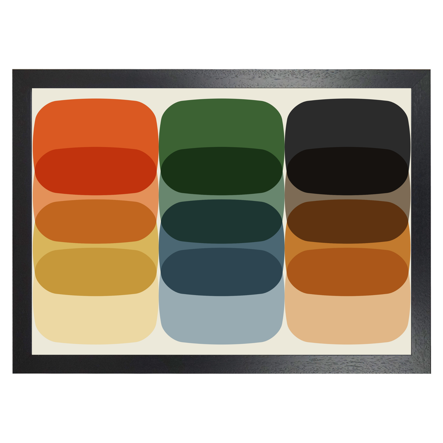 Colourful Bold Shapes Large Print by Print Punk Studio