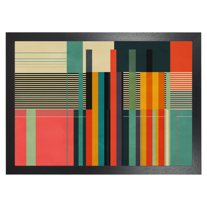 Colourful Stripes and Lines Print by Print Punk Studio