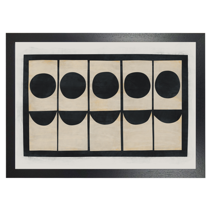 Cool Black Abstract Painting Print by Print Punk Studio