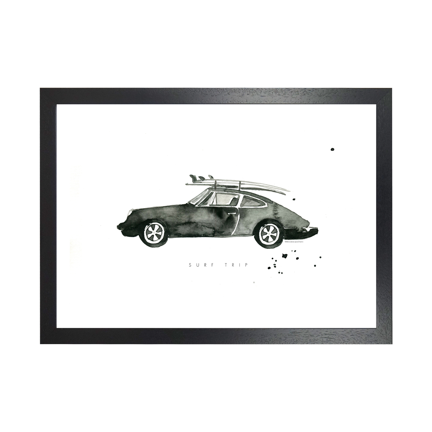 Surf Trip Porsche by Mercedes Lopez