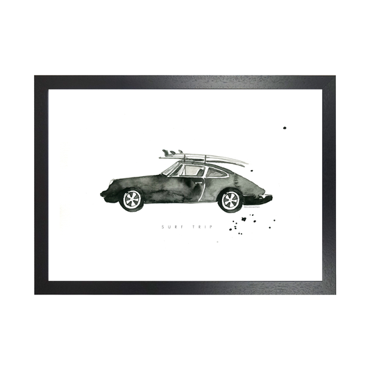Surf Trip Porsche by Mercedes Lopez