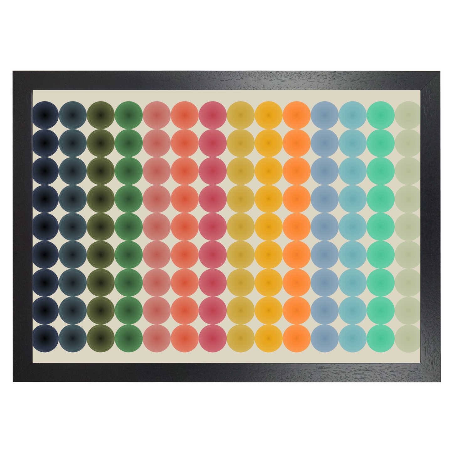 Colourful Abstract Circles Large Print by Print Punk Studio