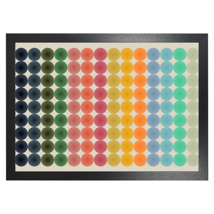 Colourful Abstract Circles Large Print by Print Punk Studio