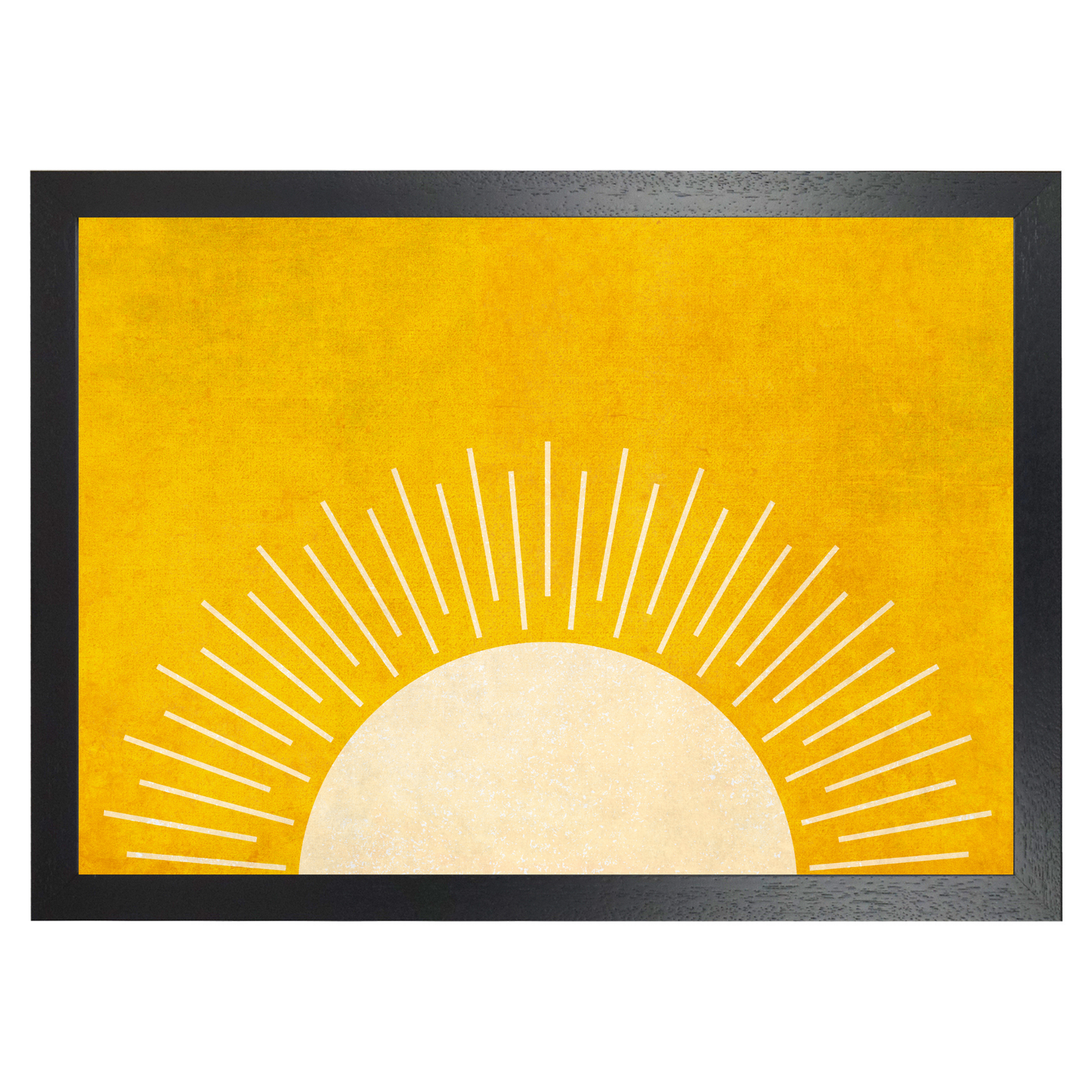 Yellow Booho Landscape Sun Art Print by Print Punk Studio