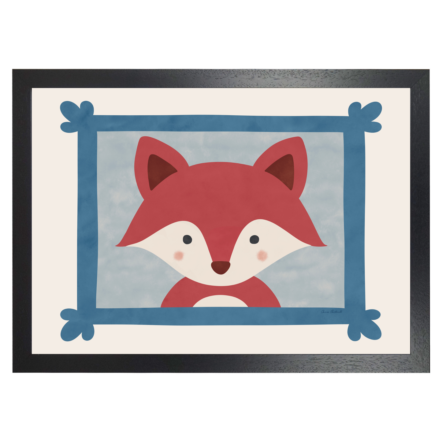 Animal Portraits Fox by Carrie Cantwell