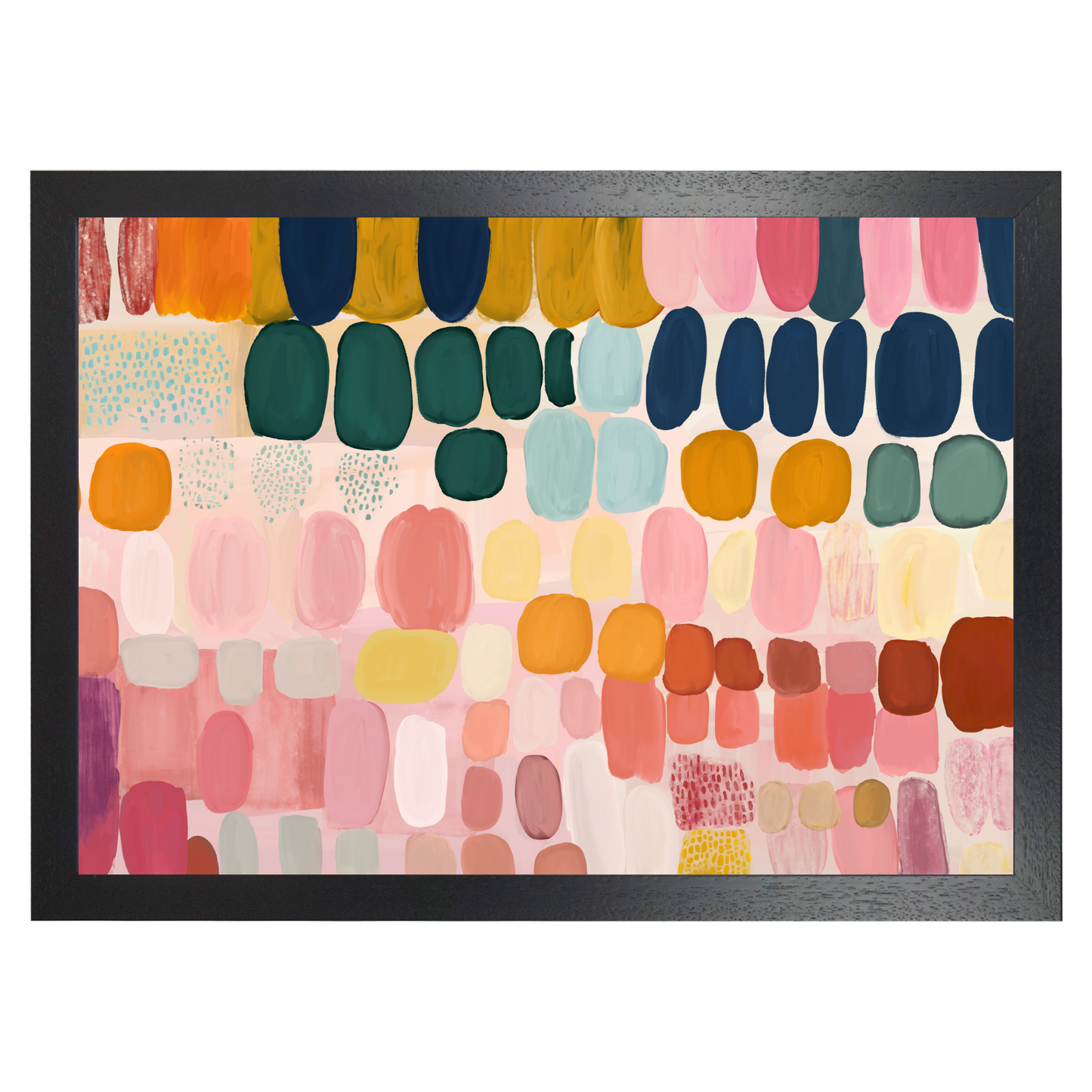 Colourful Abstract Painting Daubs 2 by Print Punk Studio