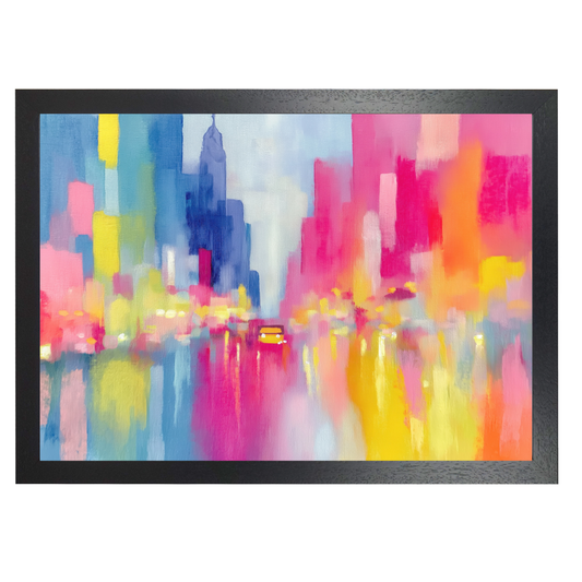 Rainy City Glow by Chromatic Storm Studio