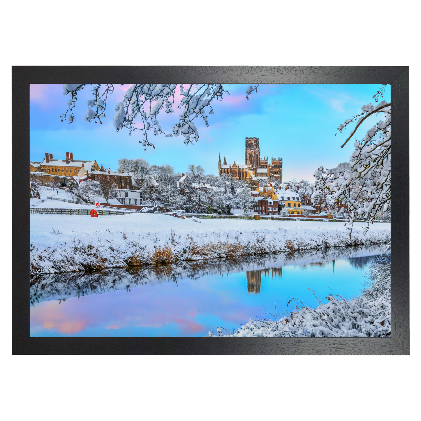 A Bright Snowy Afternoon in Durham by Steven Robinson