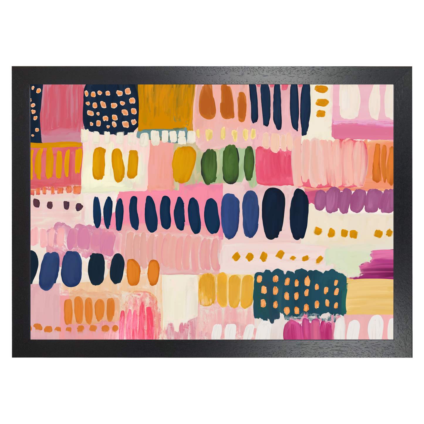 Colourful Abstract Painting Daubs by Print Punk Studio