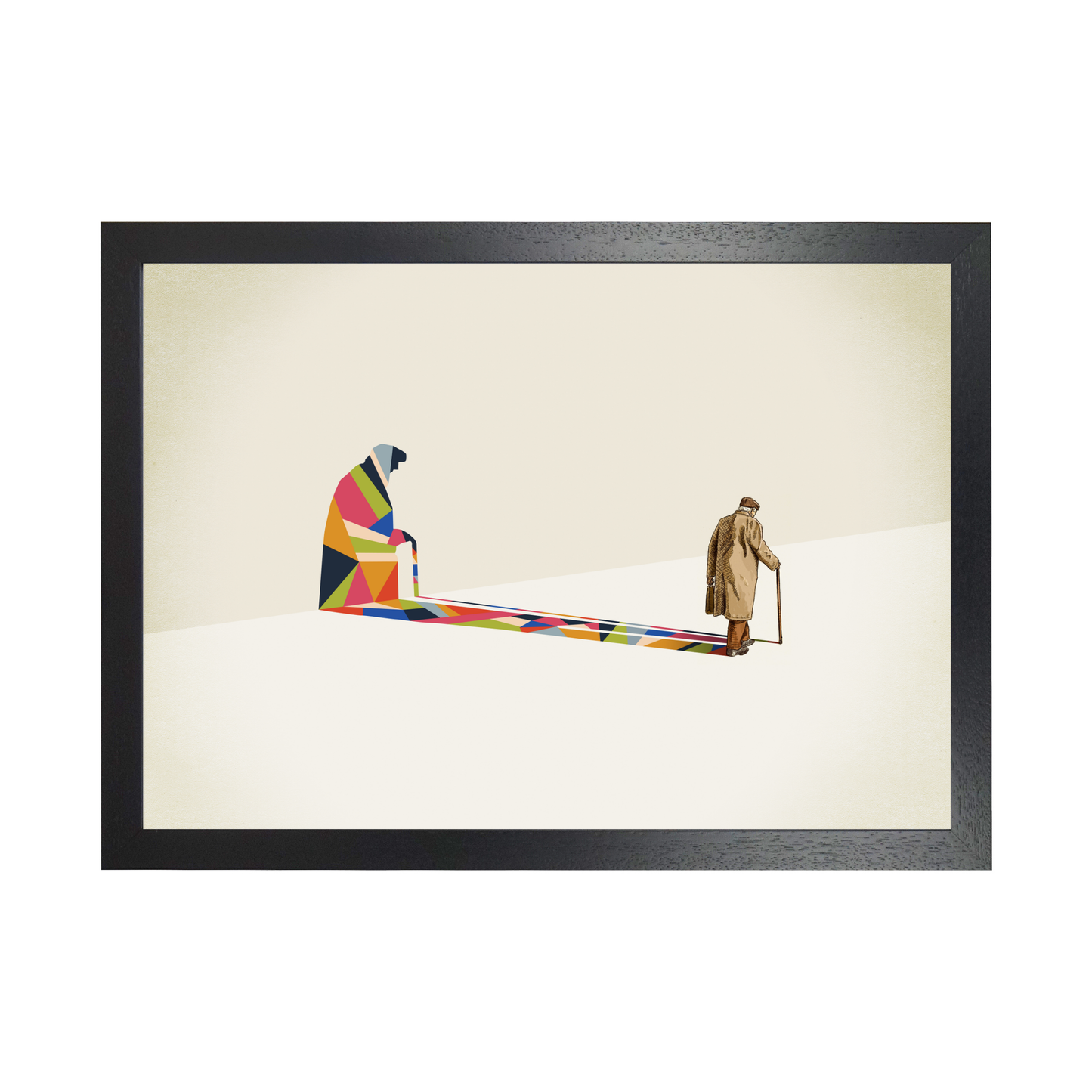 Walking Shadow Old Man by Jason Ratliff