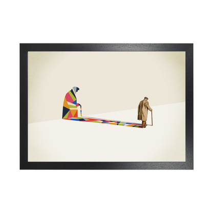 Walking Shadow Old Man by Jason Ratliff