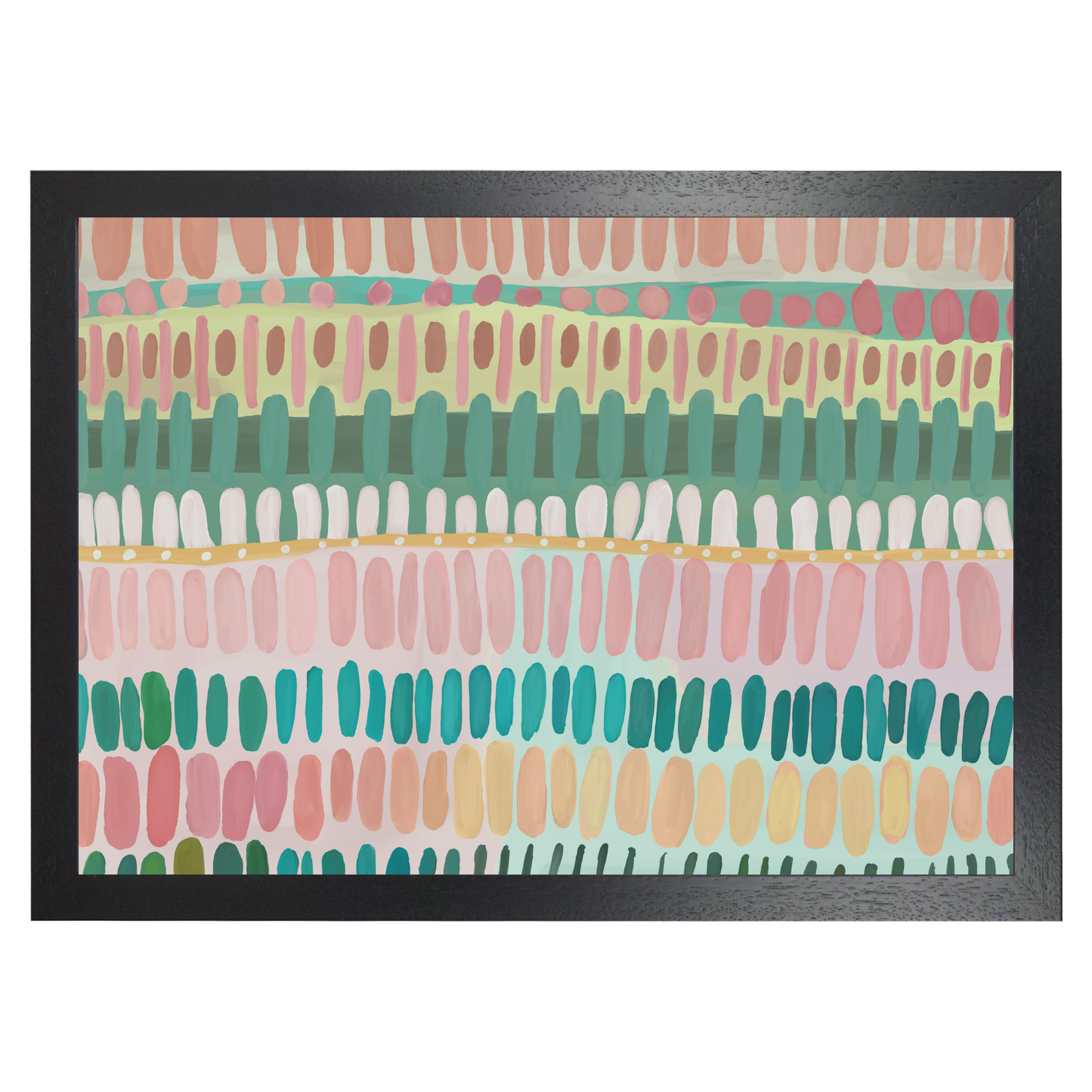 Boho Abstract Painting Daubs by Print Punk Studio