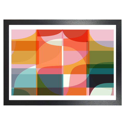 Bold Colourful Abstract Print by Print Punk Studio