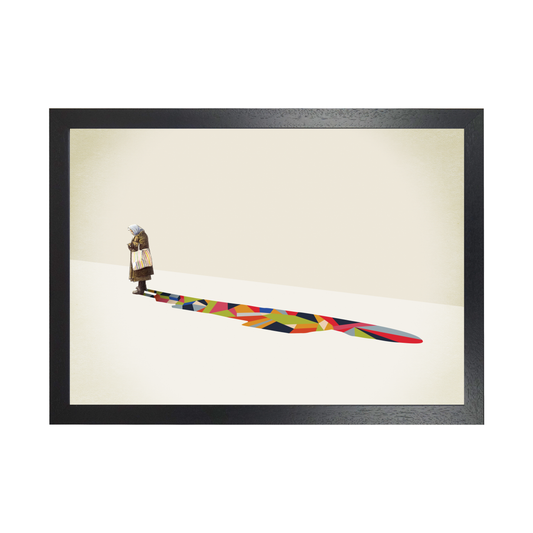Walking Shadow Old Woman by Jason Ratliff