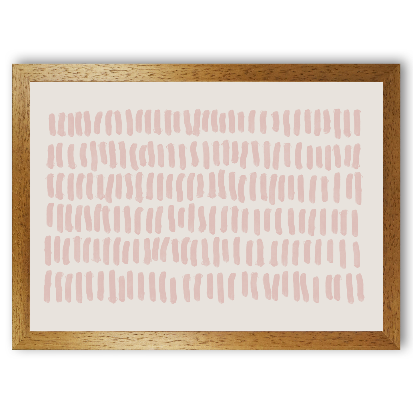 Blush Pink Abstract Lines by Print Punk Studio