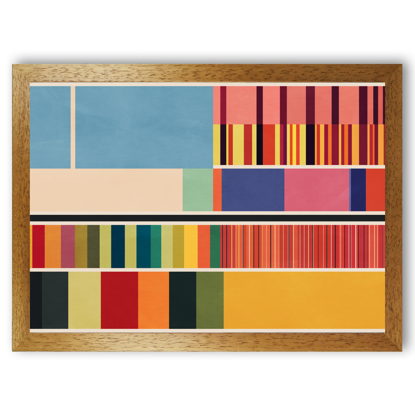 Modern Colour Block Seperation Print by Print Punk Studio