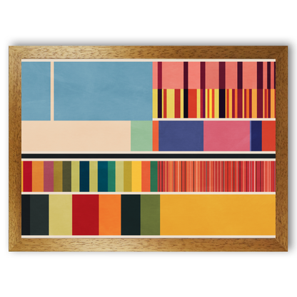 Modern Colour Block Seperation Print by Print Punk Studio
