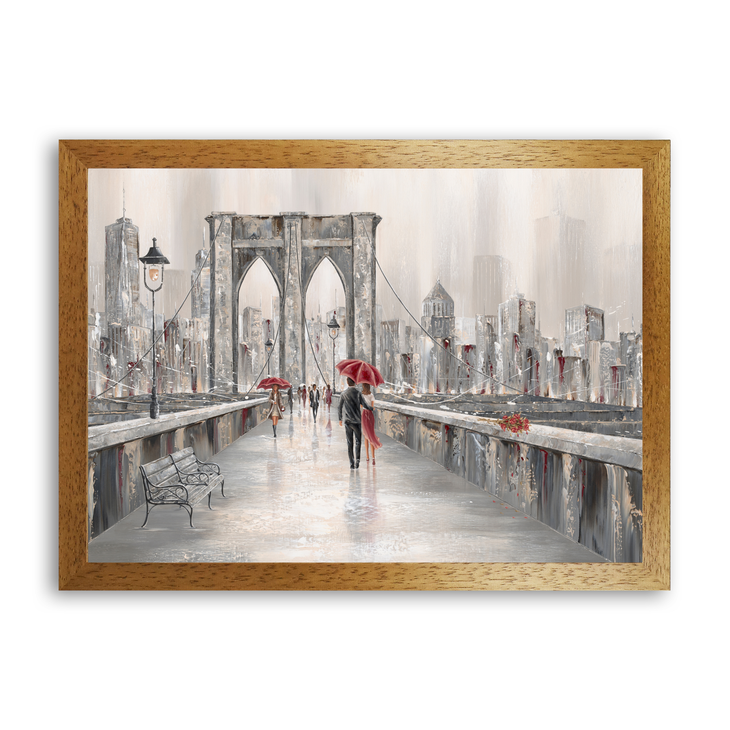 Roses Brooklyn Bridge by Isabella Karolewicz