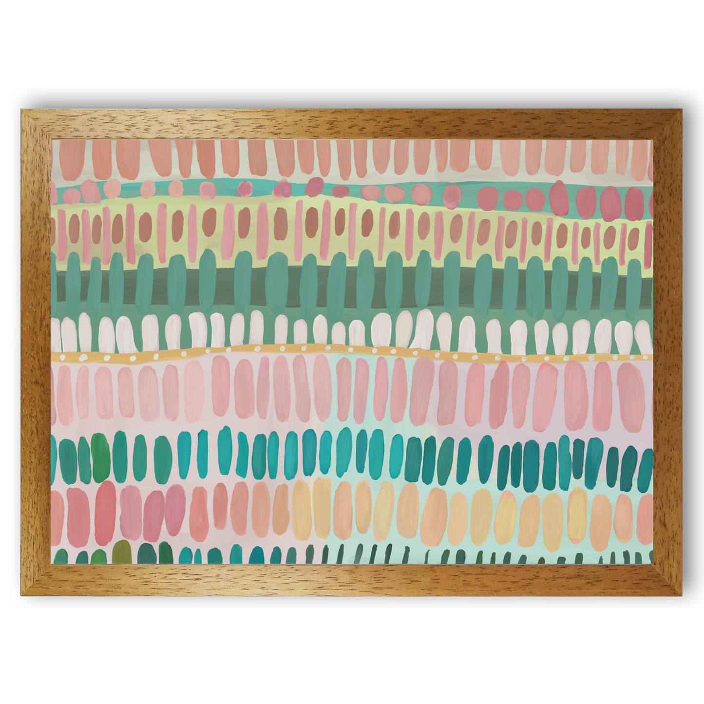 Boho Abstract Painting Daubs by Print Punk Studio