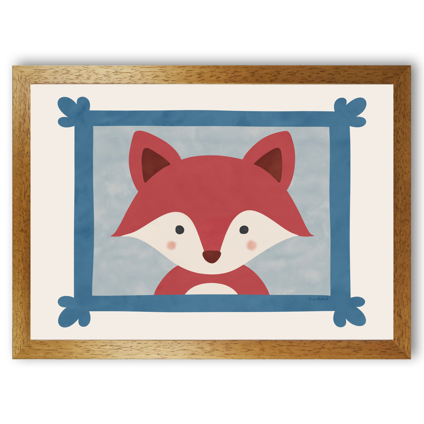 Animal Portraits Fox by Carrie Cantwell