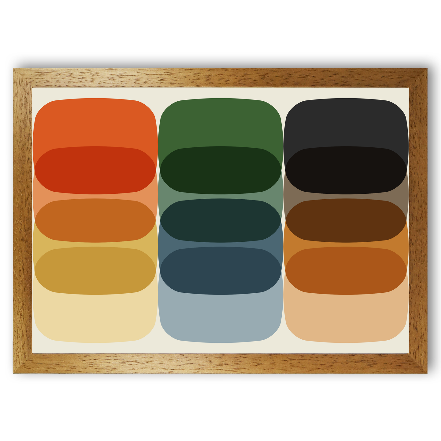 Colourful Bold Shapes Large Print by Print Punk Studio