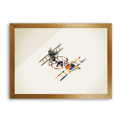 Walking Shadow Bicyclist  by Jason Ratliff