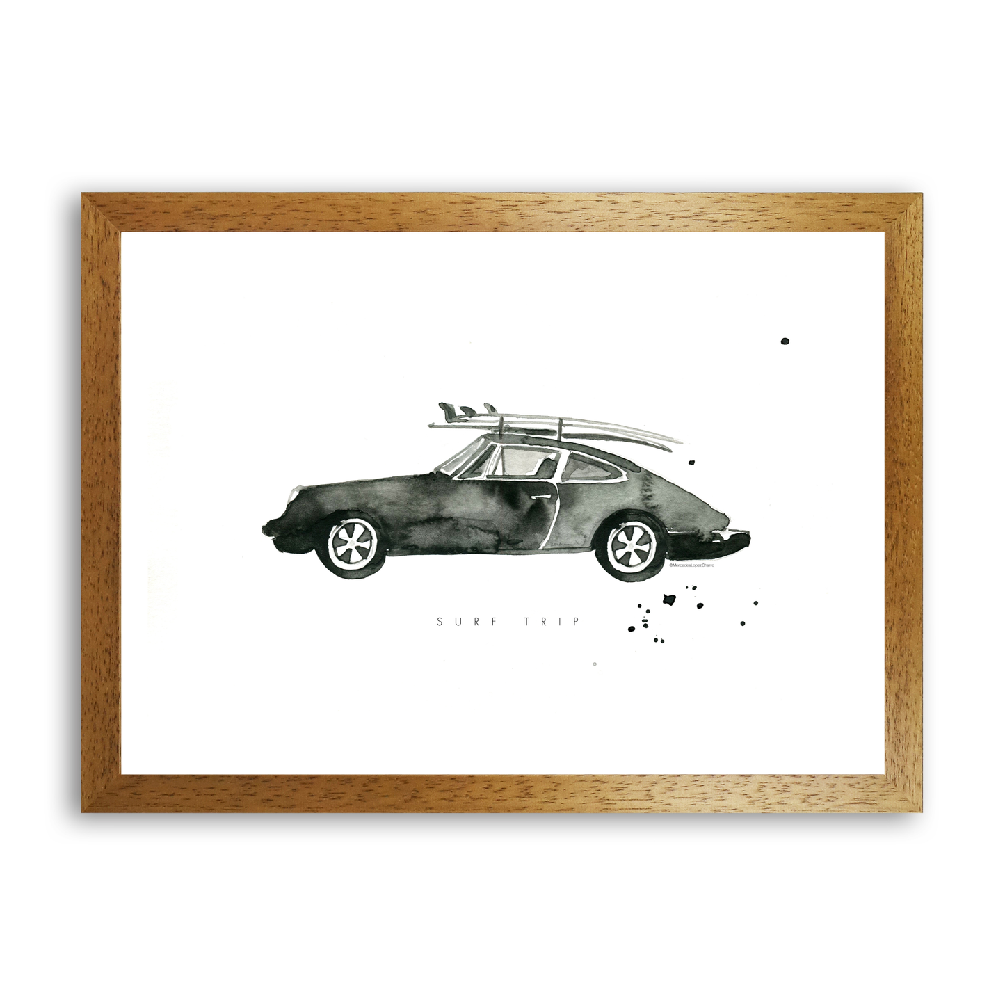 Surf Trip Porsche by Mercedes Lopez