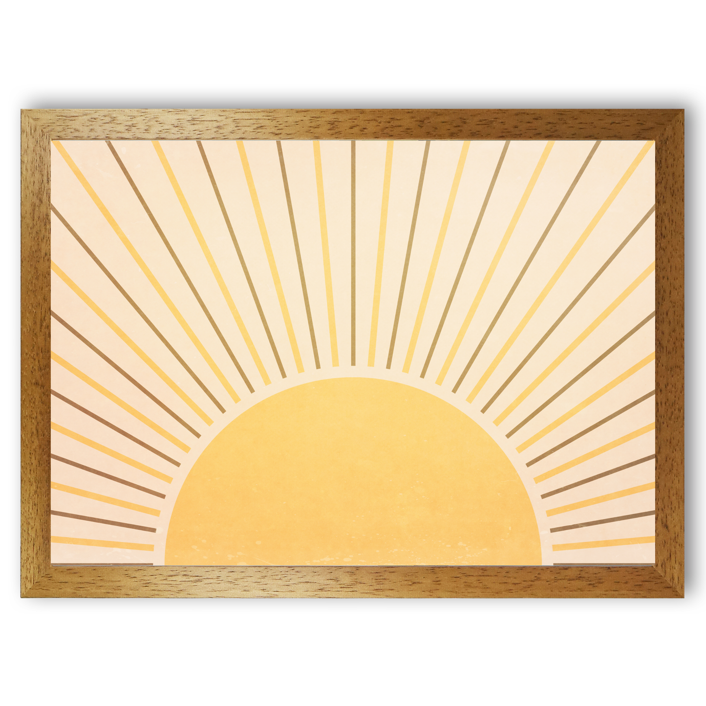 Boho Full Shining Sun and Rays by Print Punk Studio