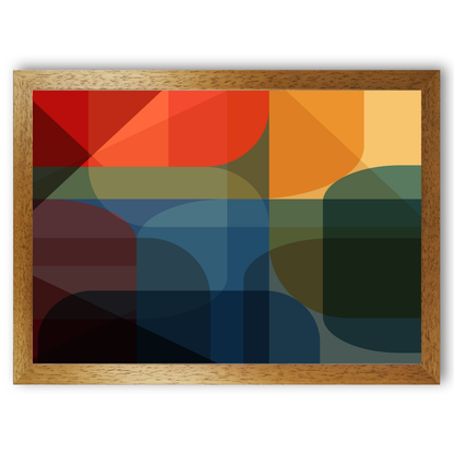 Colurful Modern Geometric Print by Print Punk Studio
