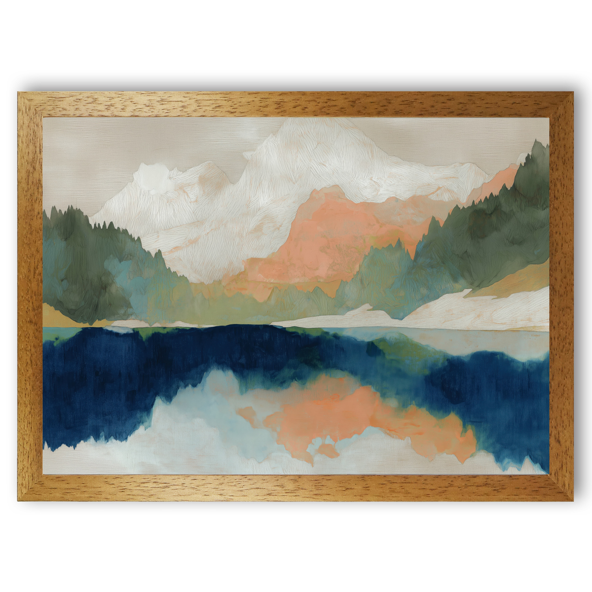 Alpine Autumn Lake Reflection by Chromatic Storm Studio