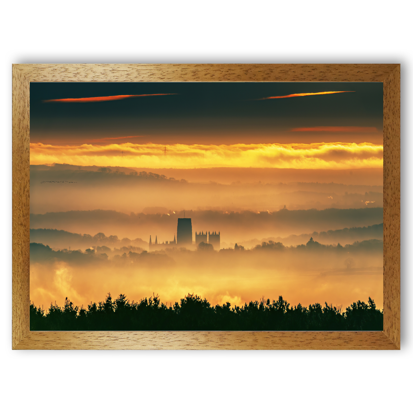 Durham Catherdral In The Mist by Steven Robinson
