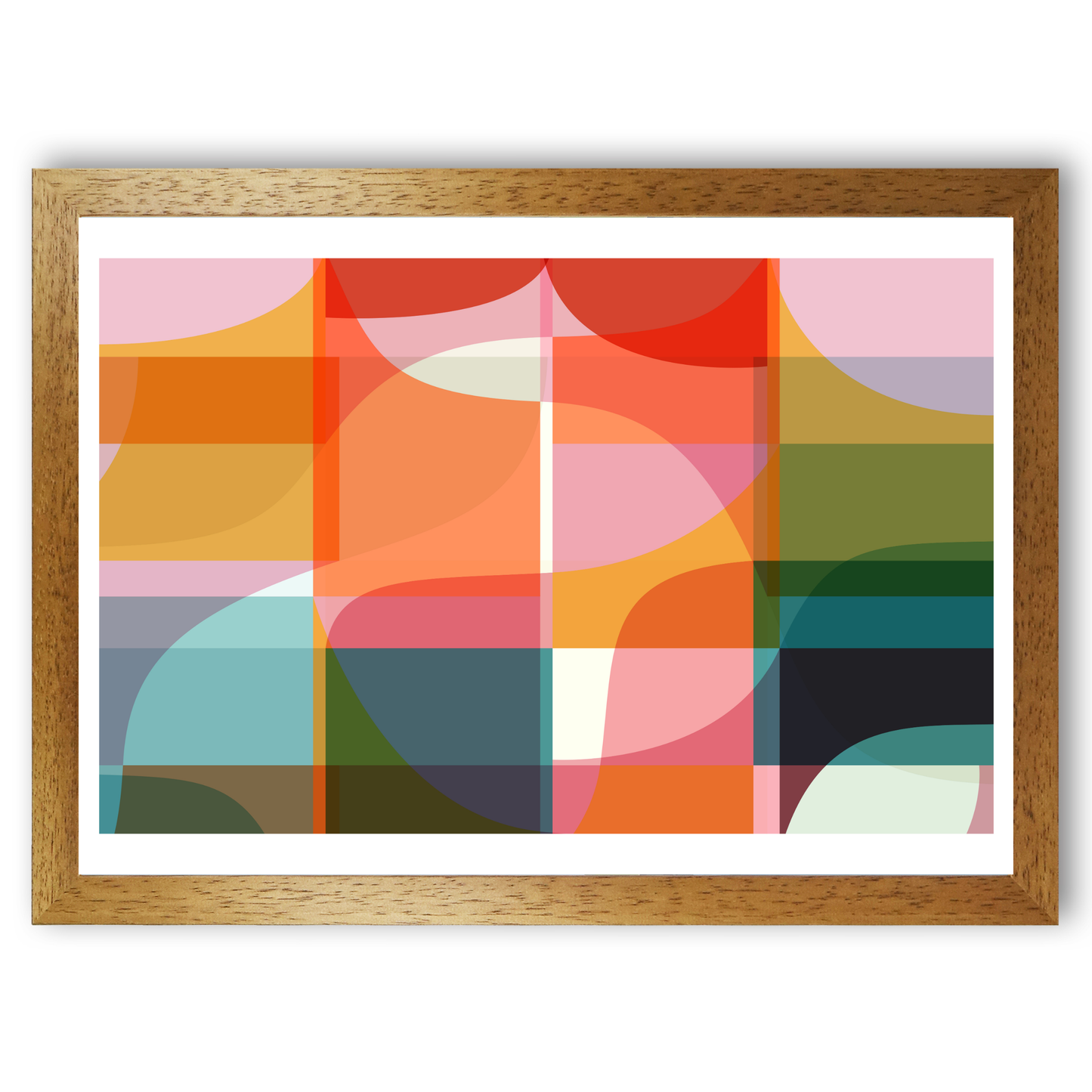 Bold Colourful Abstract Print by Print Punk Studio