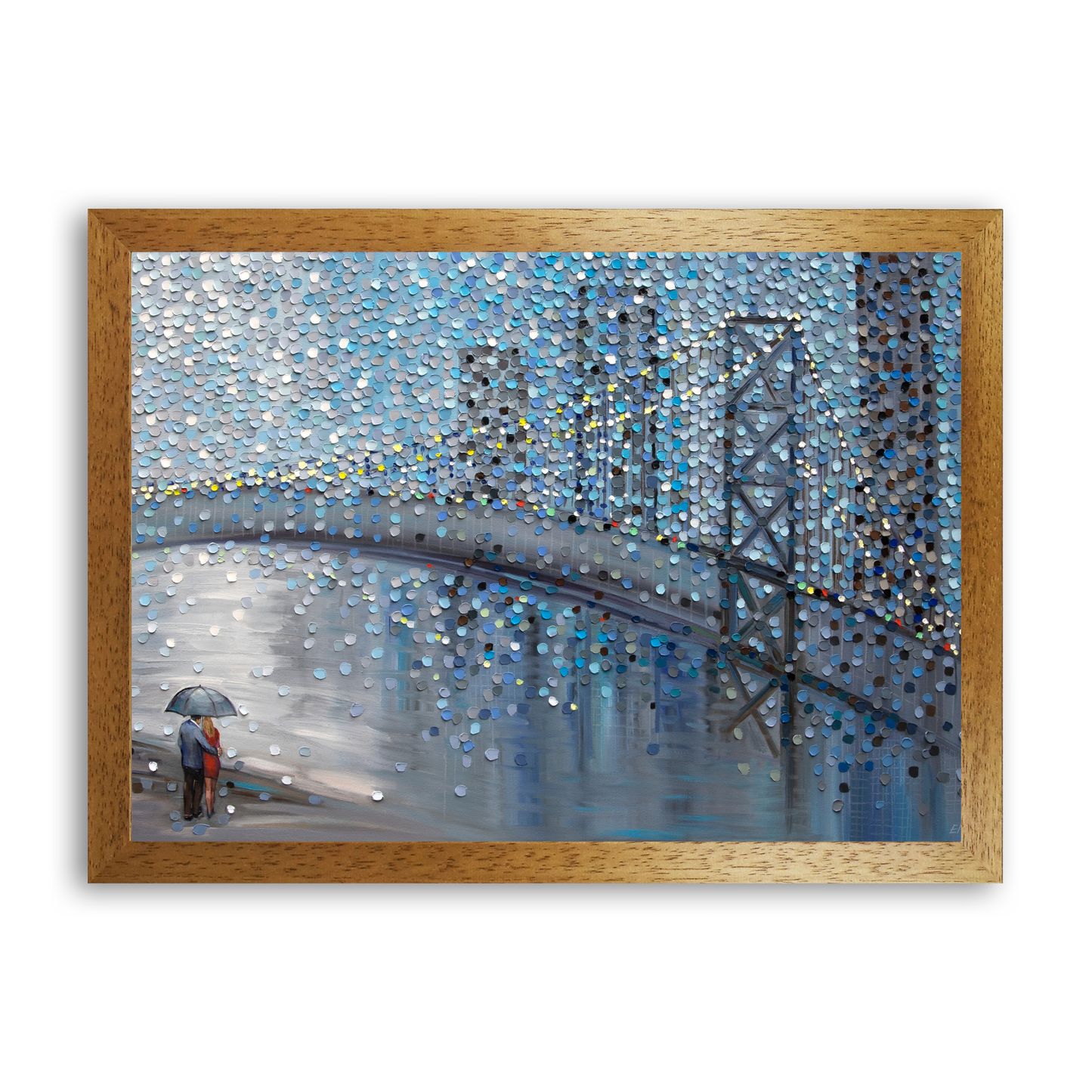 Rainy Date With The Bridge View by Ekaterina Ermilkina