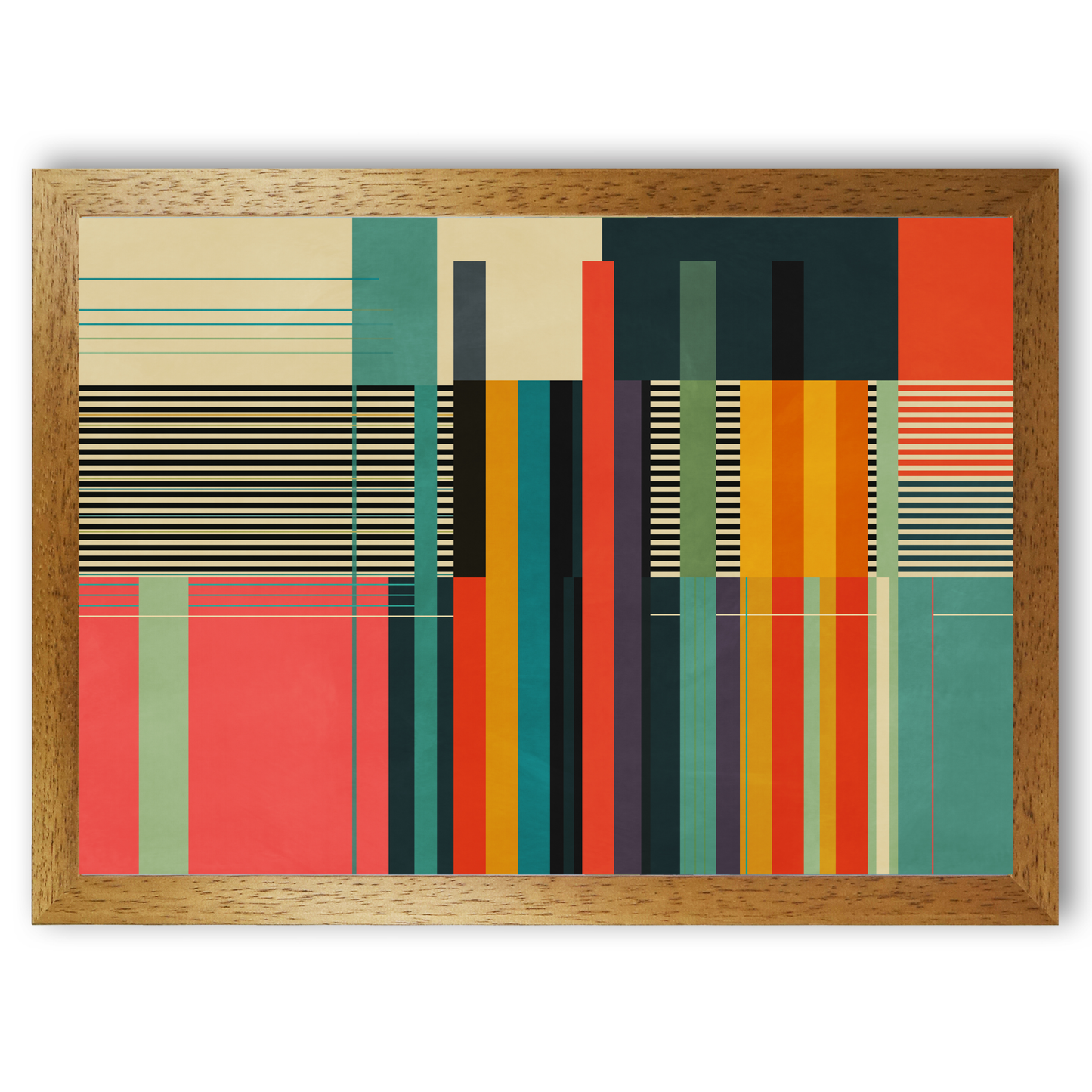 Colourful Stripes and Lines Print by Print Punk Studio