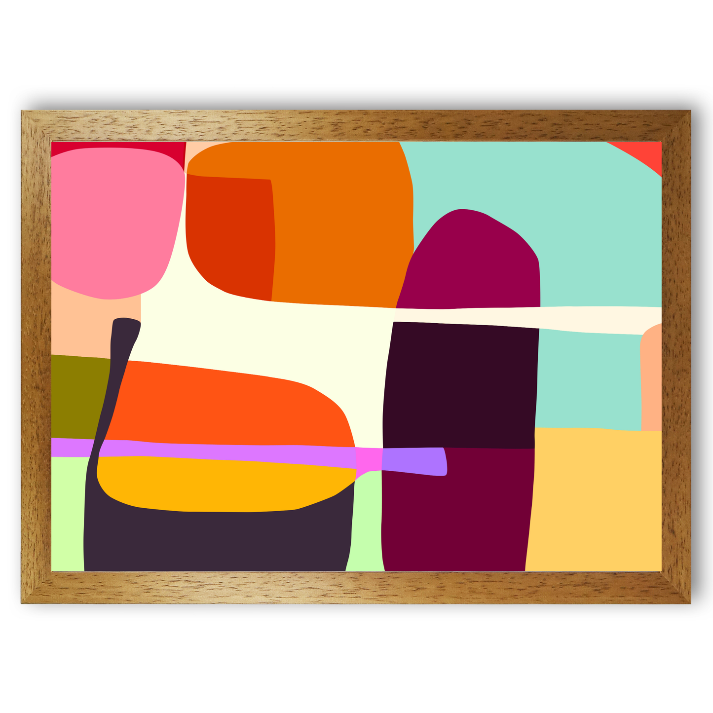 Bold Modern Shapes Print by Print Punk Studio
