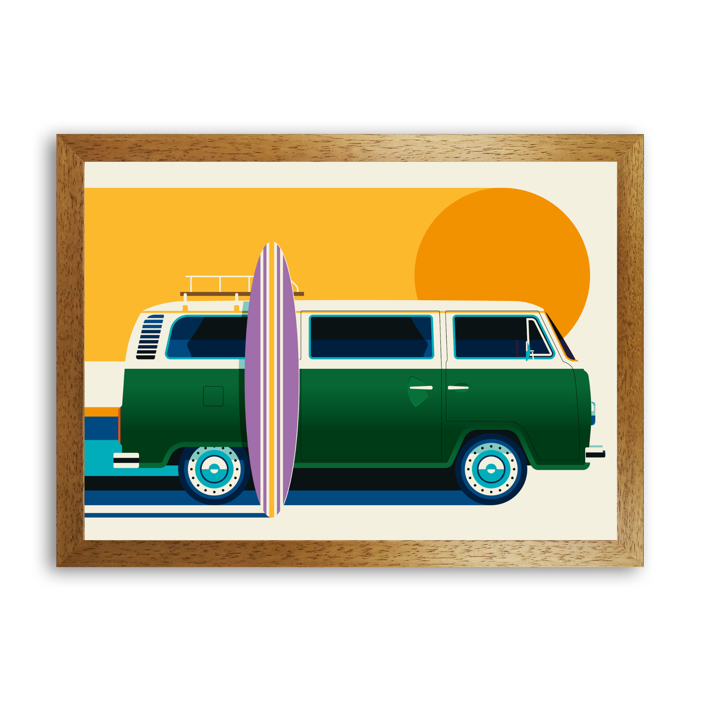 Vintage Camping Bus by Bo Lundberg