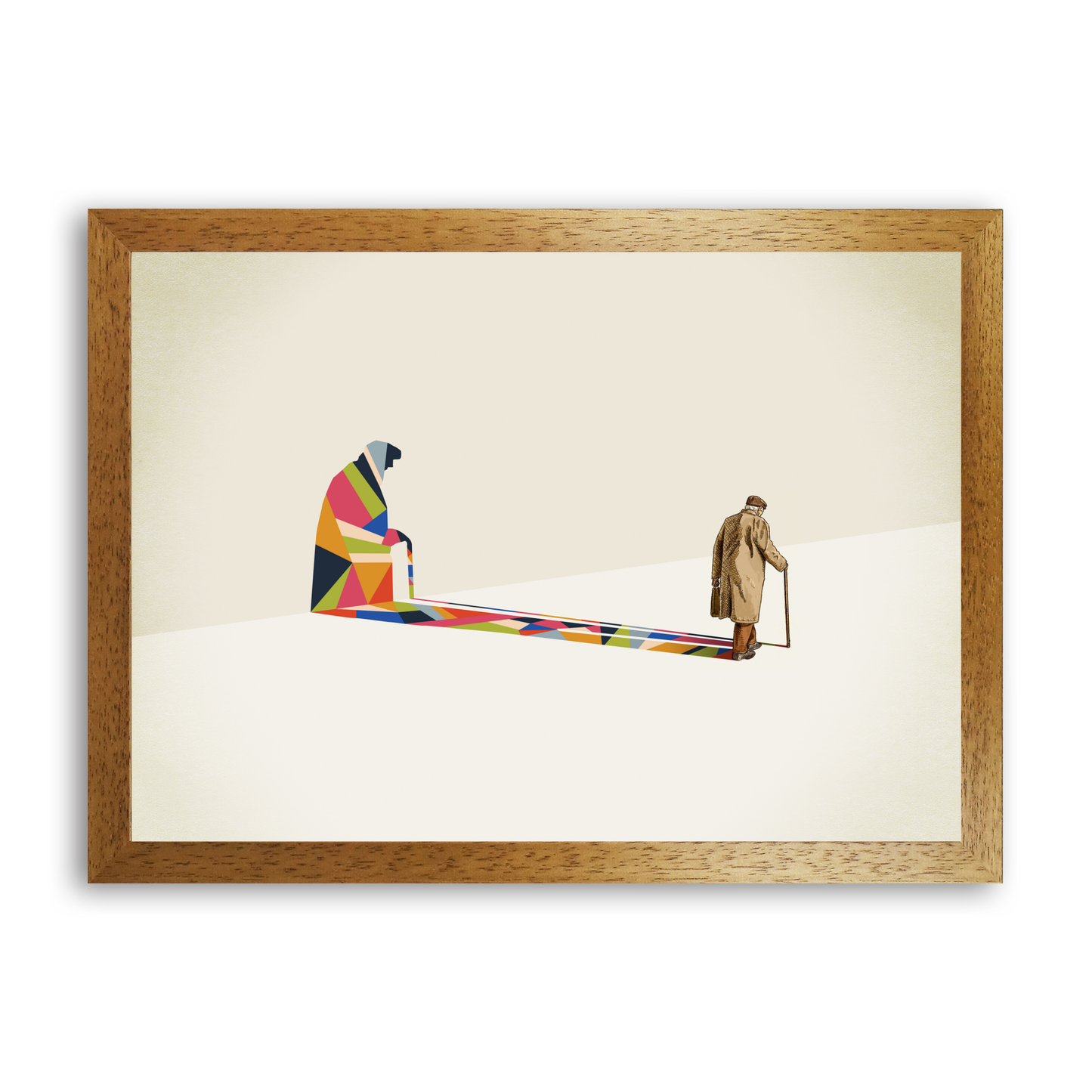 Walking Shadow Old Man by Jason Ratliff