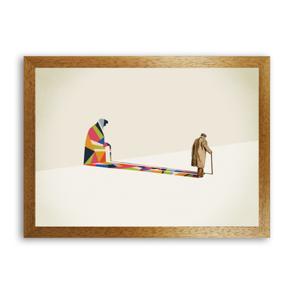 Walking Shadow Old Man by Jason Ratliff