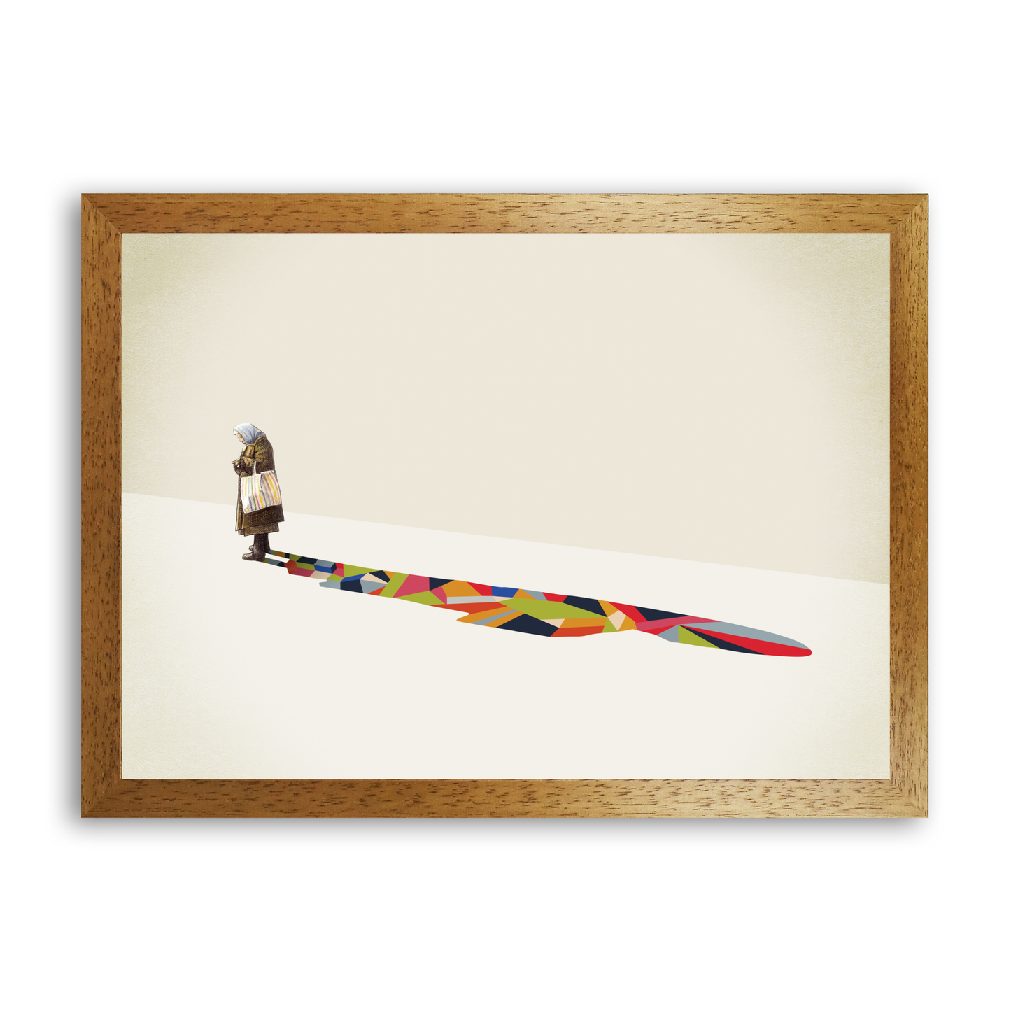 Walking Shadow Old Woman by Jason Ratliff