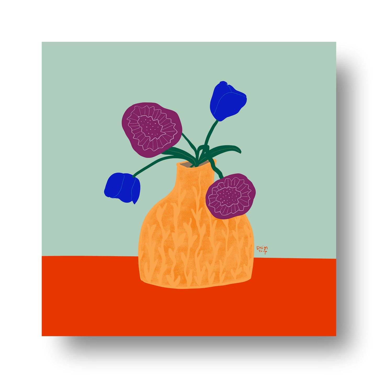 Potted Florals by Alix Campbell Art